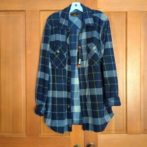 NWT Freedom Foundry Fleece Button Down Shirt
